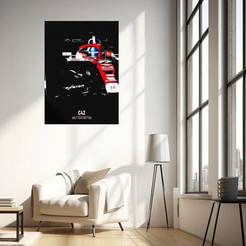Affiche ou Tableau Alfa Romeo C42 Valtteri Bottas Formule 1