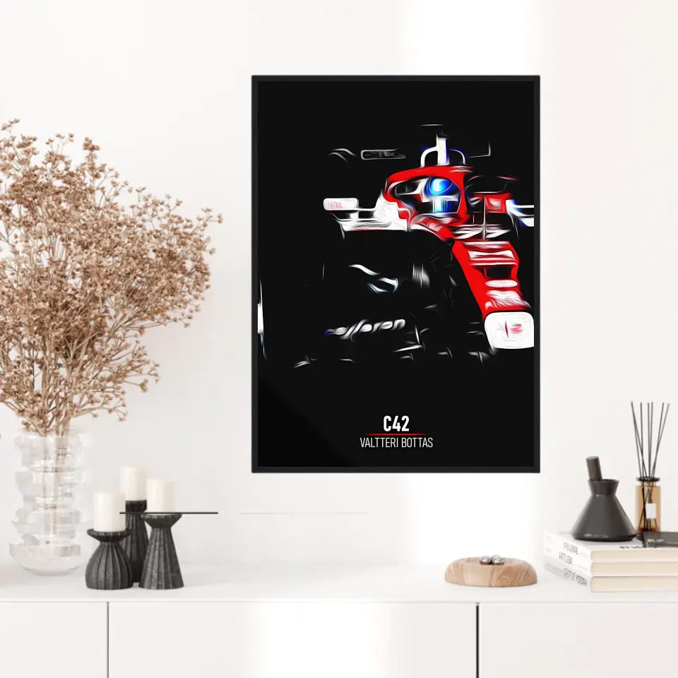 Affiche ou Tableau Alfa Romeo C42 Valtteri Bottas Formule 1