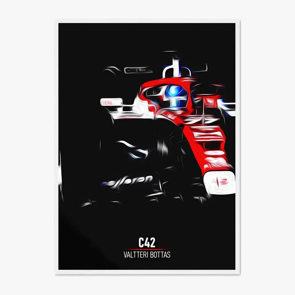 Affiche ou Tableau Alfa Romeo C42 Valtteri Bottas Formule 1