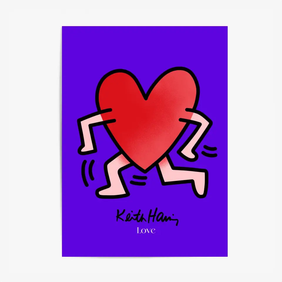 Affiche et Tableau Moderne Keith Haring Love