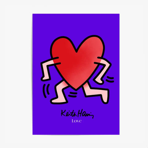 Affiche et Tableau Moderne Keith Haring Love