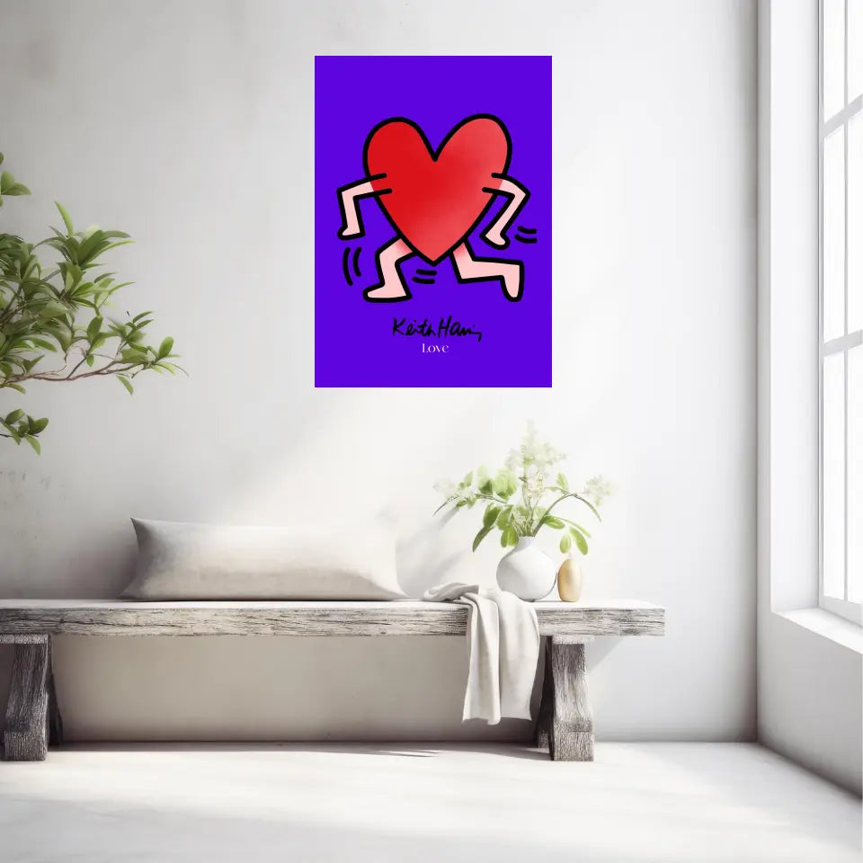 Affiche et Tableau Moderne Keith Haring Love