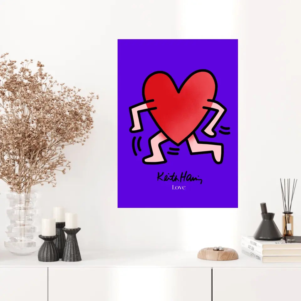 Affiche et Tableau Moderne Keith Haring Love