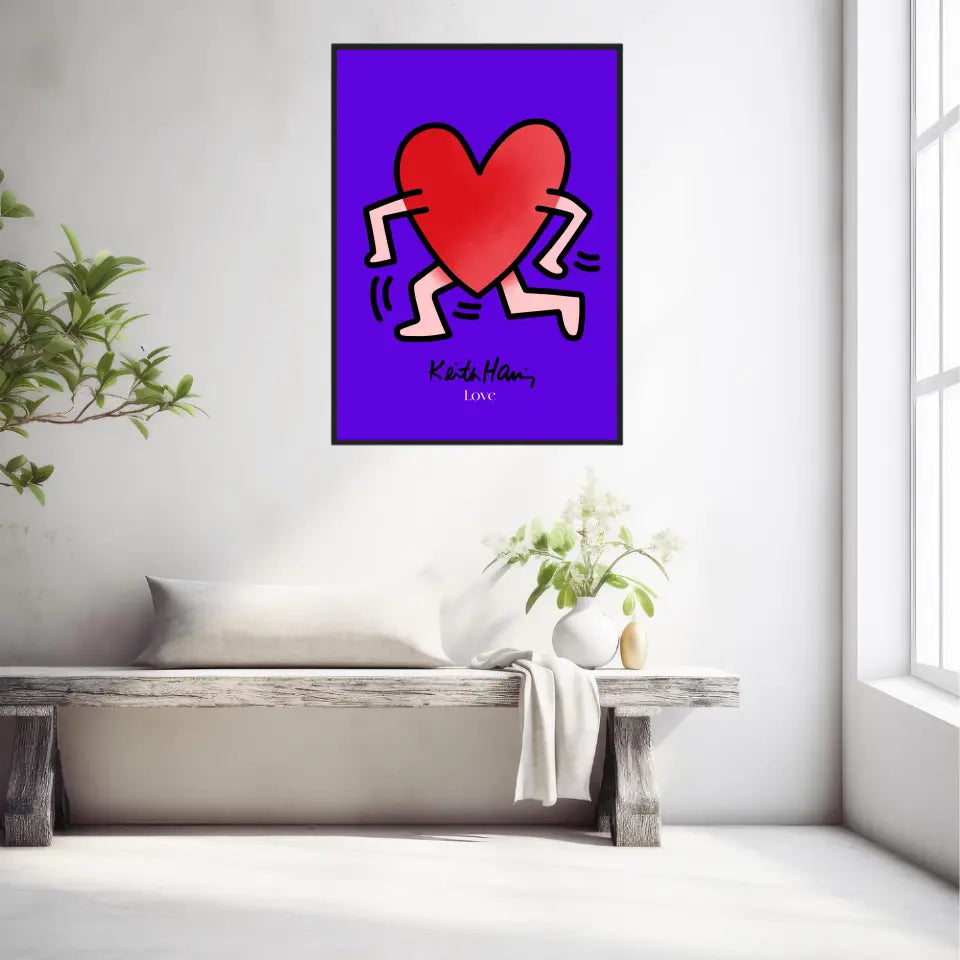Affiche et Tableau Moderne Keith Haring Love