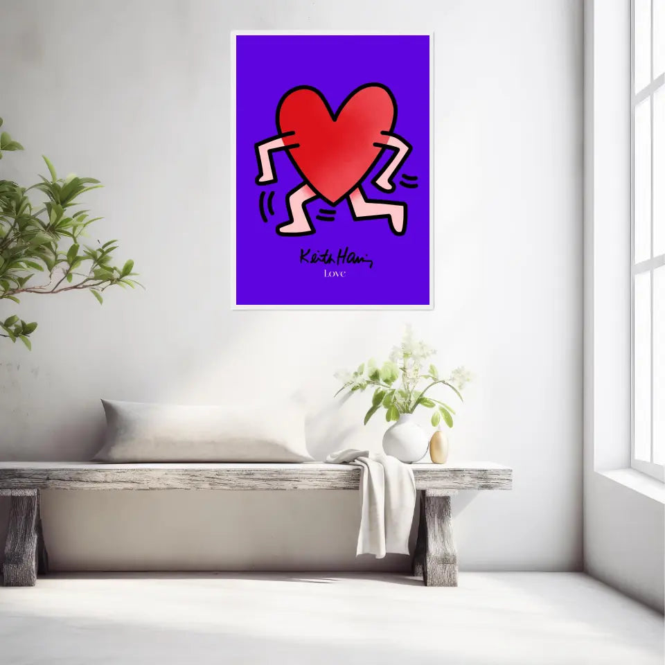 Affiche et Tableau Moderne Keith Haring Love