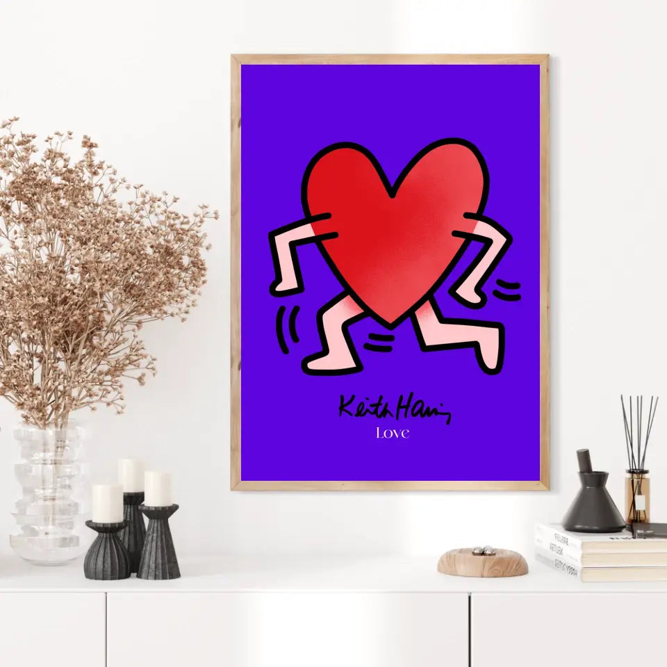 Affiche et Tableau Moderne Keith Haring Love