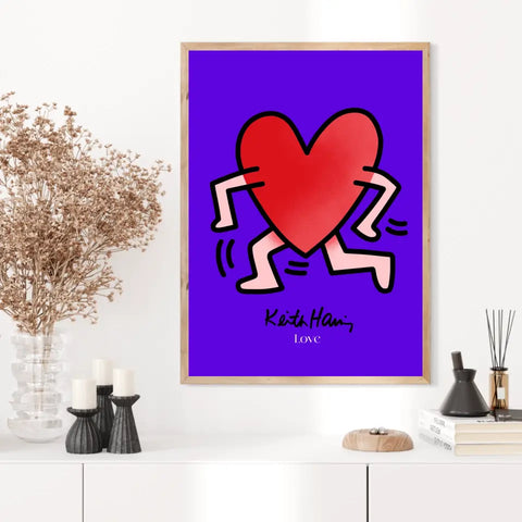 Affiche et Tableau Moderne Keith Haring Love