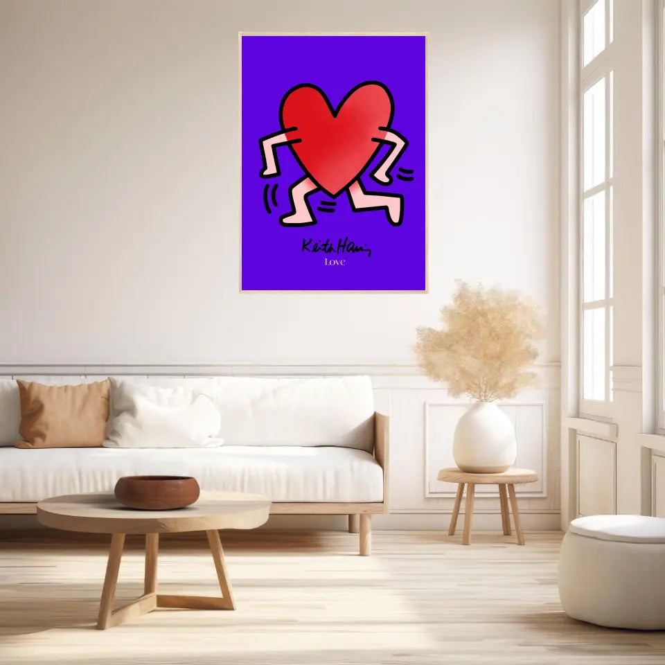 Affiche et Tableau Moderne Keith Haring Love