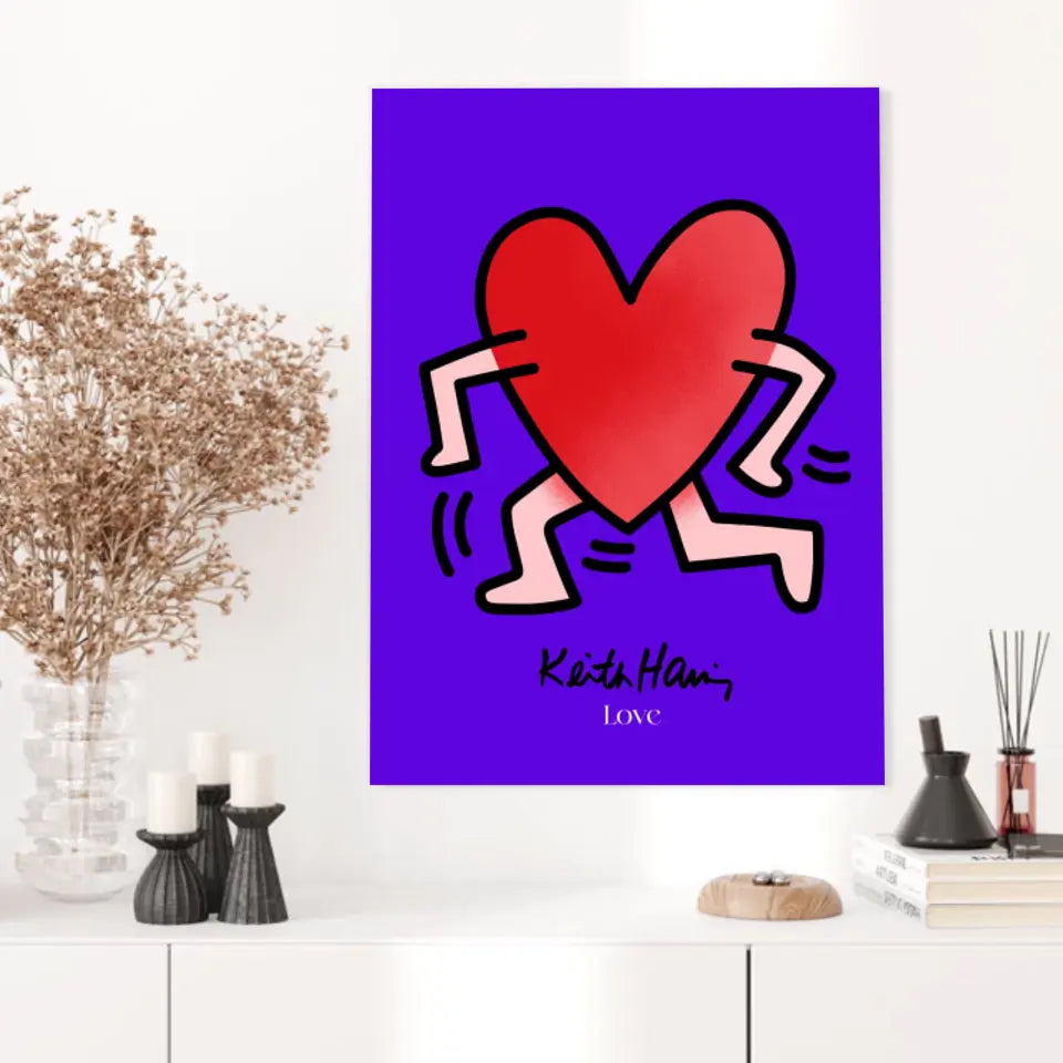 Affiche et Tableau Moderne Keith Haring Love