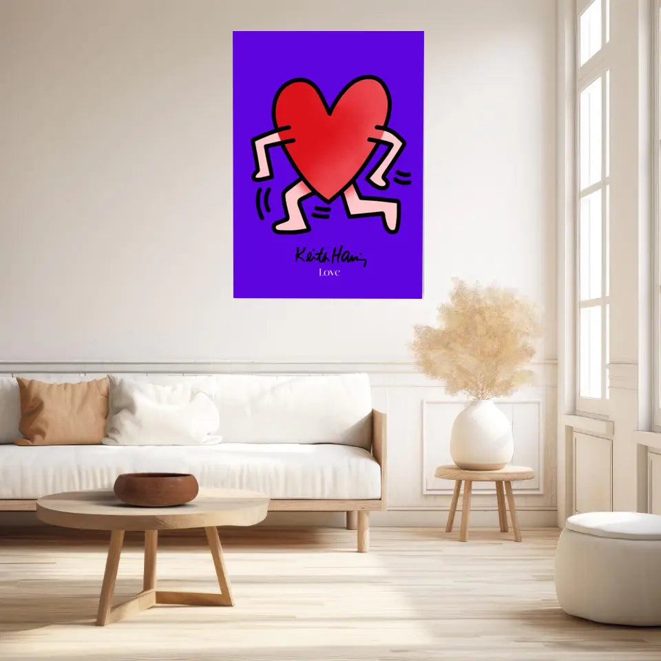 Affiche et Tableau Moderne Keith Haring Love