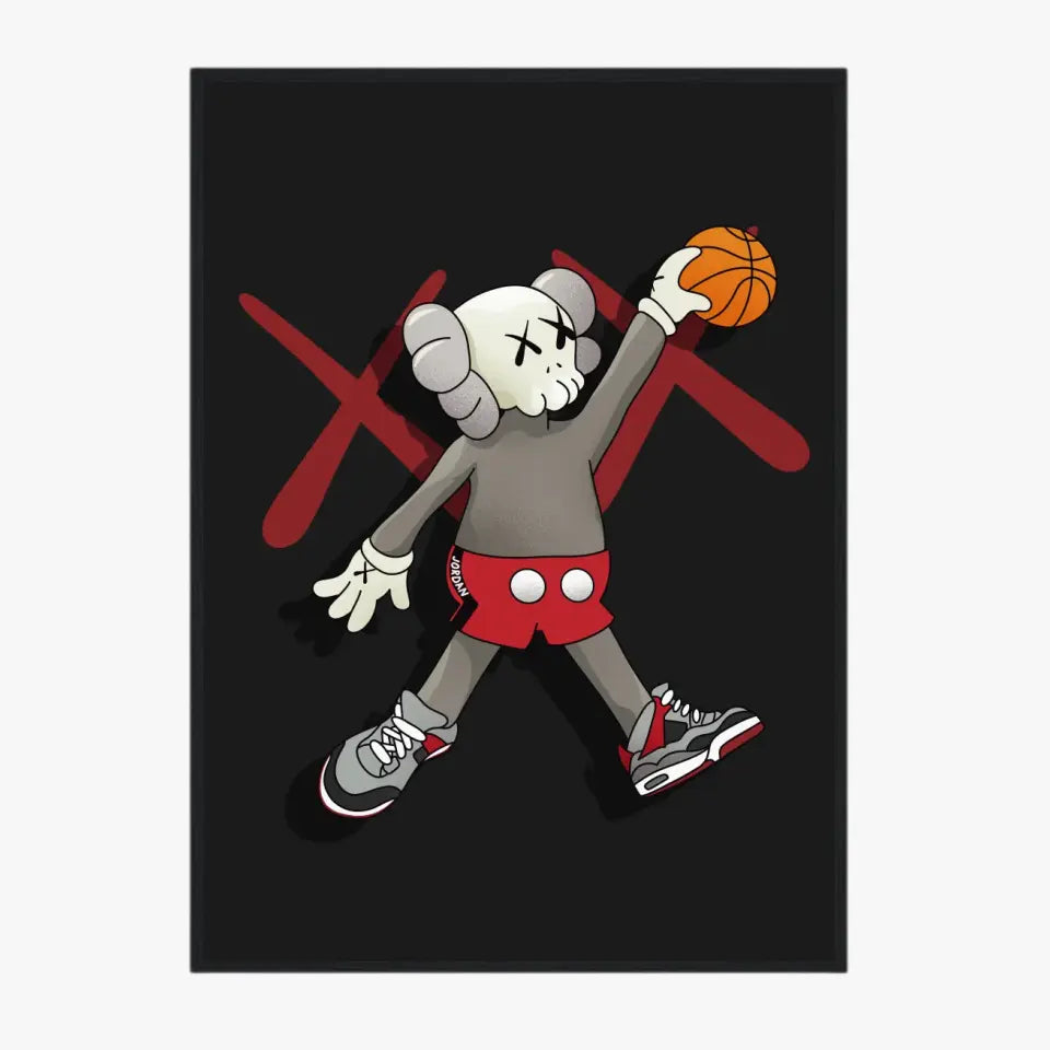 Affiche et Tableau Moderne Kaws basketball Jordan