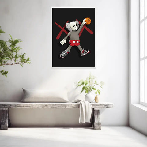 Affiche et Tableau Moderne Kaws basketball Jordan