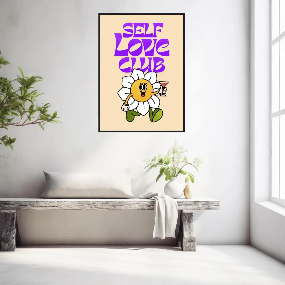 Affiche et Tableau Moderne Self Love Club Fleur