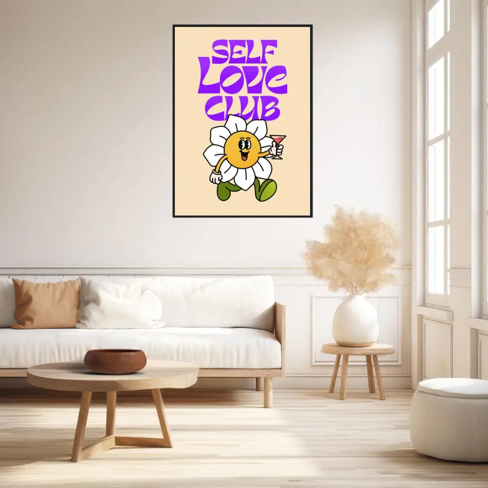 Affiche et Tableau Moderne Self Love Club Fleur