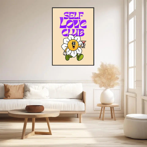 Affiche et Tableau Moderne Self Love Club Fleur