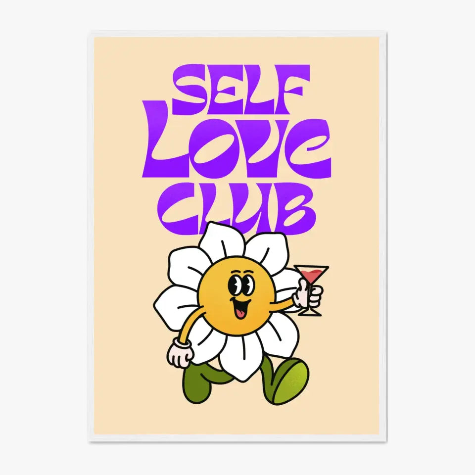 Affiche et Tableau Moderne Self Love Club Fleur