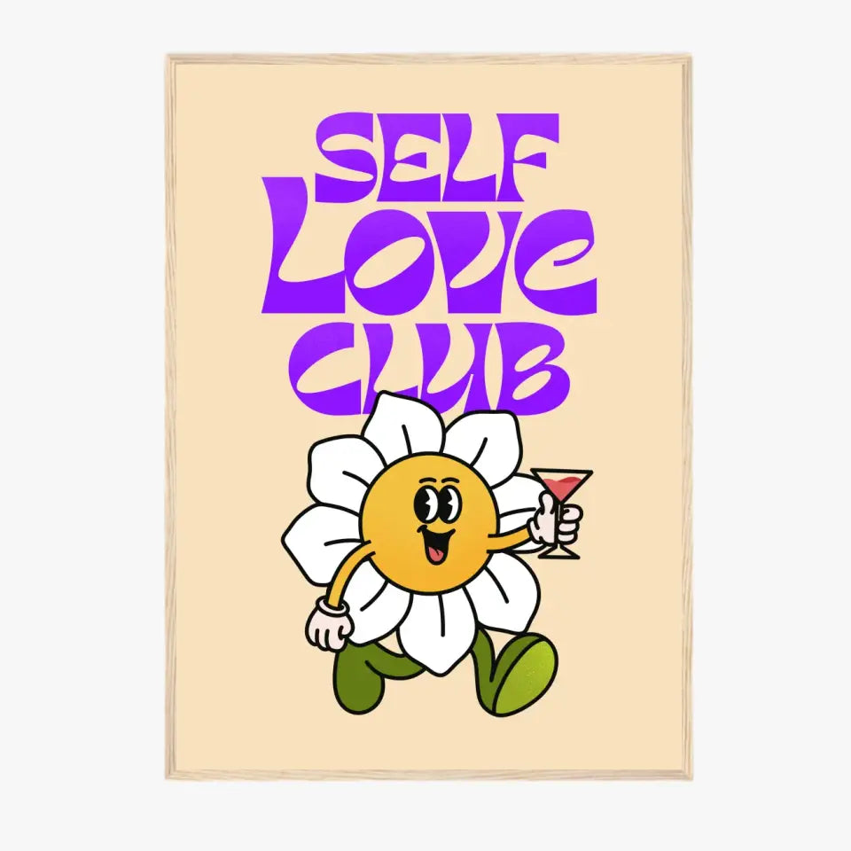 Affiche et Tableau Moderne Self Love Club Fleur
