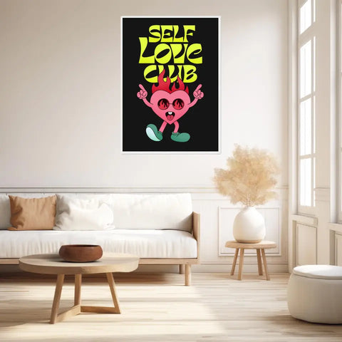 Affiche et Tableau Moderne Self Love Club Coeur