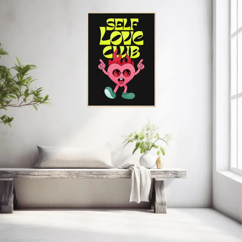 Affiche et Tableau Moderne Self Love Club Coeur