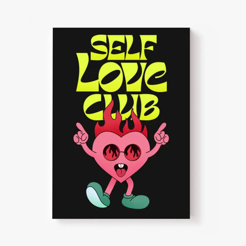 Affiche et Tableau Moderne Self Love Club Coeur