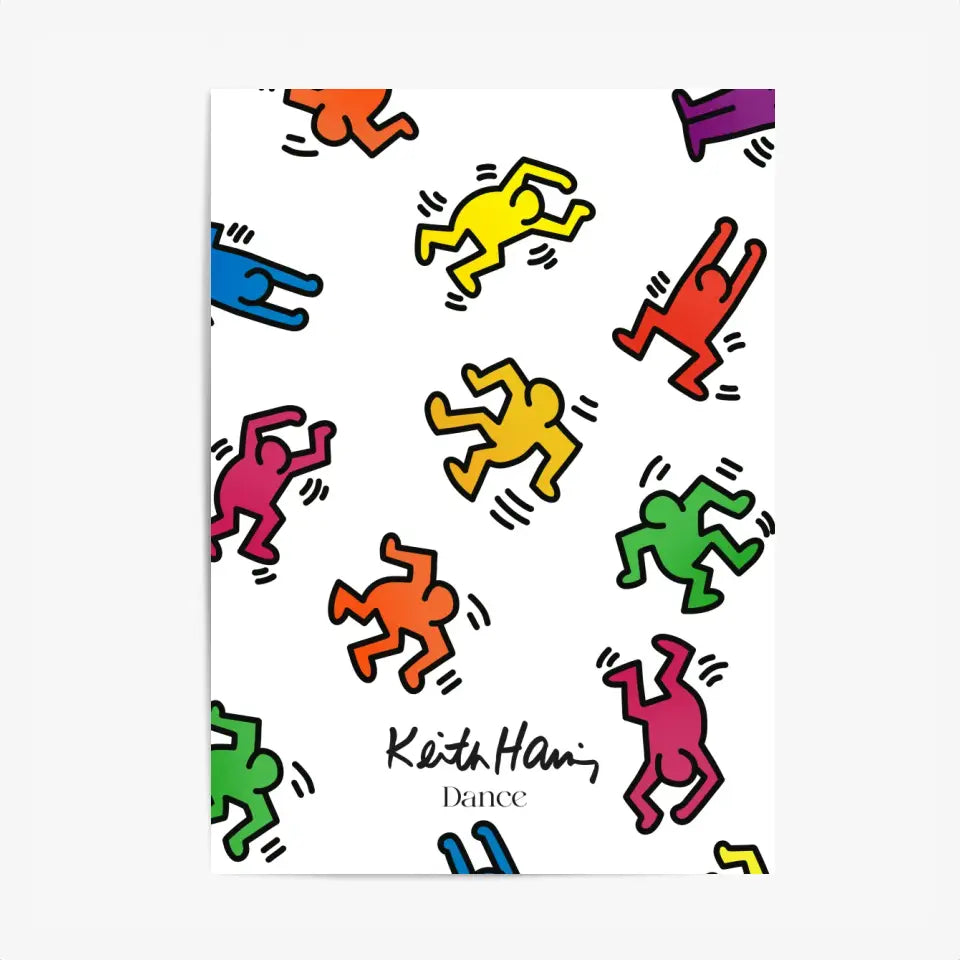 Affiche et Tableau Moderne Keith Haring Dance