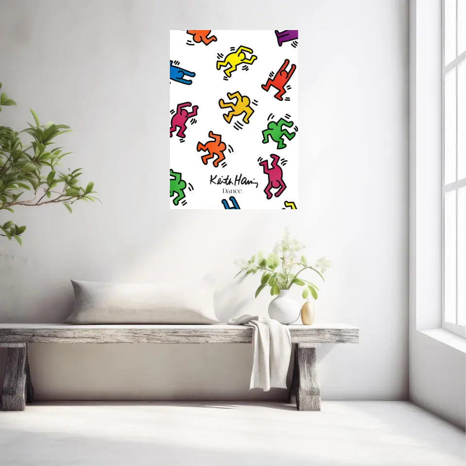 Affiche et Tableau Moderne Keith Haring Dance