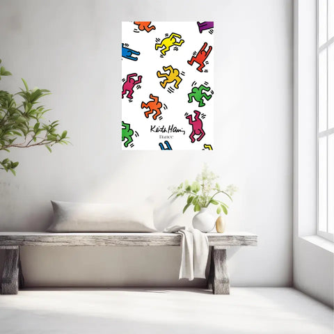 Affiche et Tableau Moderne Keith Haring Dance