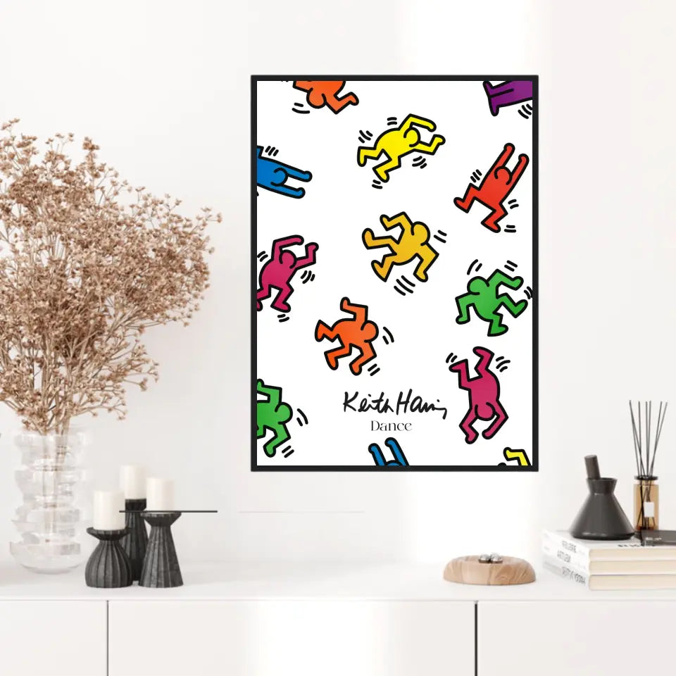 Affiche et Tableau Moderne Keith Haring Dance