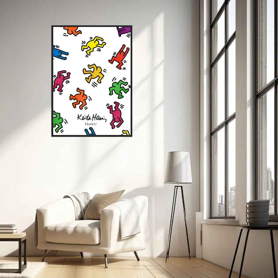 Affiche et Tableau Moderne Keith Haring Dance