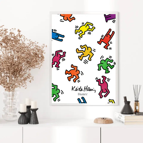 Affiche et Tableau Moderne Keith Haring Dance