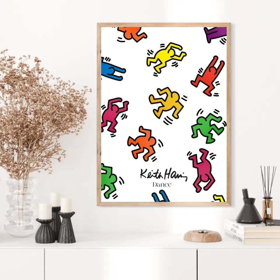 Affiche et Tableau Moderne Keith Haring Dance