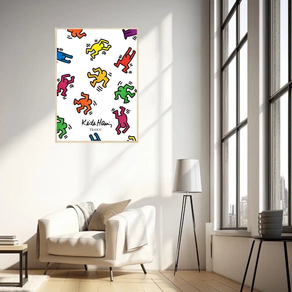 Affiche et Tableau Moderne Keith Haring Dance