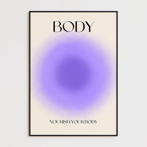 Affiche et Tableau Moderne Positive Nourish Your Body