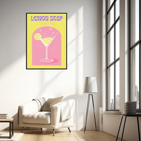 Affiche et Tableau Moderne Cocktail Lemon Drop Martini