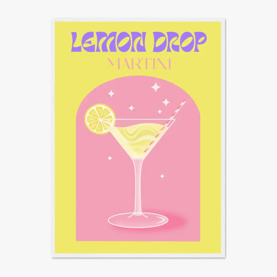 Affiche et Tableau Moderne Cocktail Lemon Drop Martini