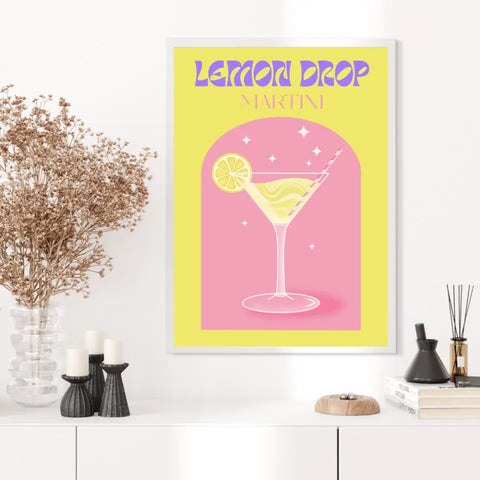 Affiche et Tableau Moderne Cocktail Lemon Drop Martini