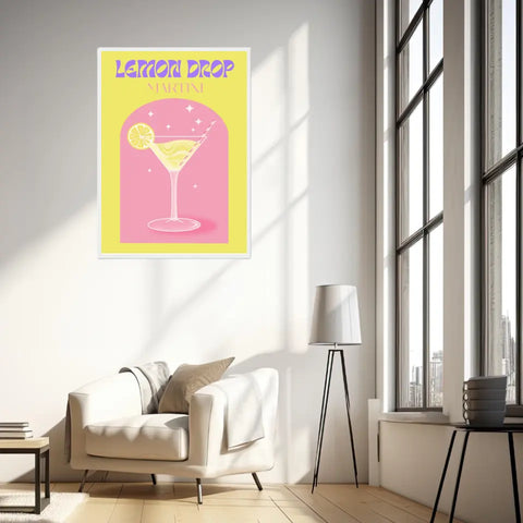 Affiche et Tableau Moderne Cocktail Lemon Drop Martini