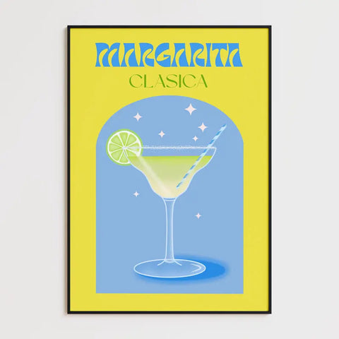 Affiche et Tableau Moderne Cocktail Margarita Clasica