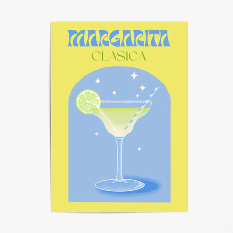 Affiche et Tableau Moderne Cocktail Margarita Clasica