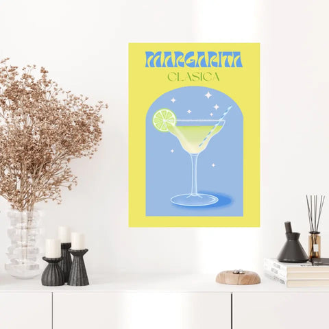 Affiche et Tableau Moderne Cocktail Margarita Clasica