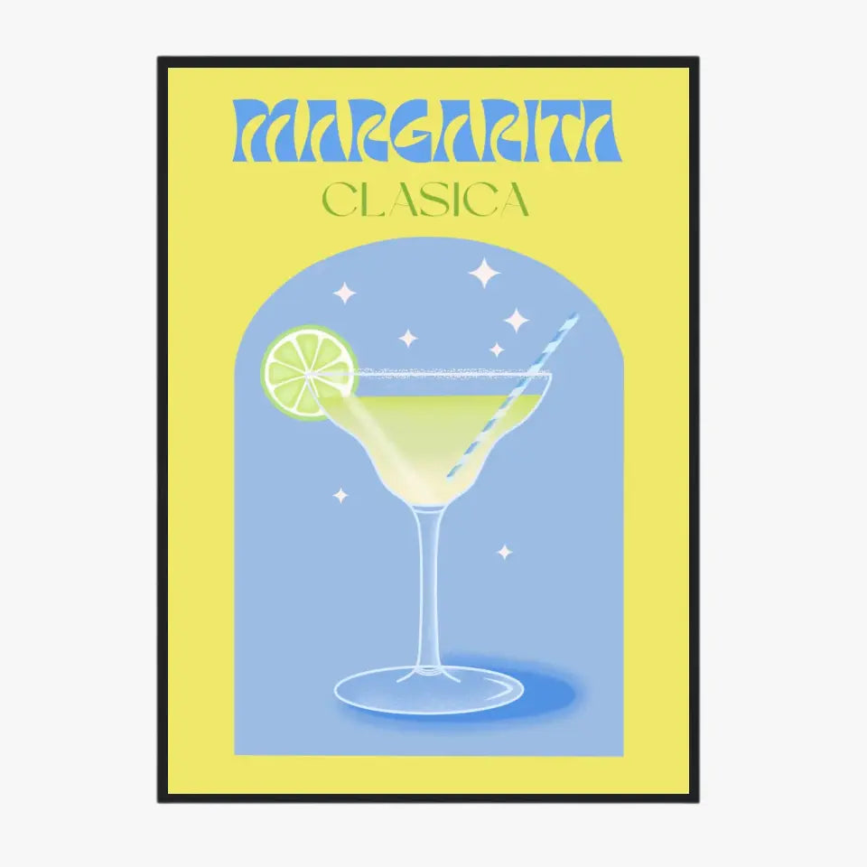 Affiche et Tableau Moderne Cocktail Margarita Clasica