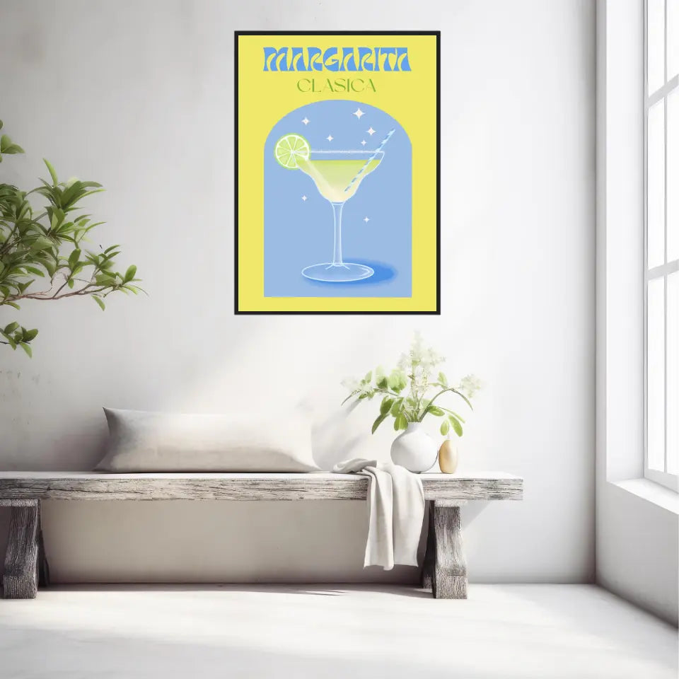 Affiche et Tableau Moderne Cocktail Margarita Clasica