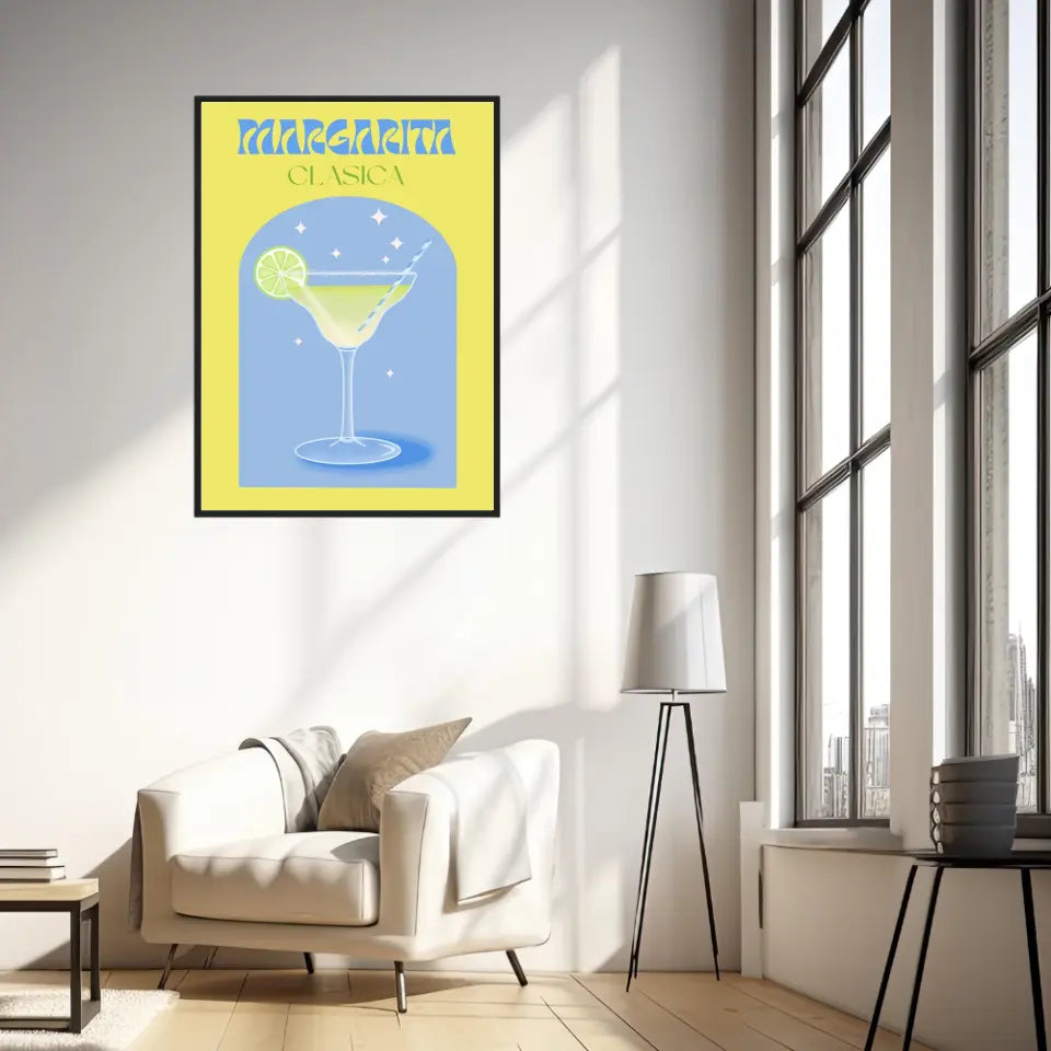 Affiche et Tableau Moderne Cocktail Margarita Clasica