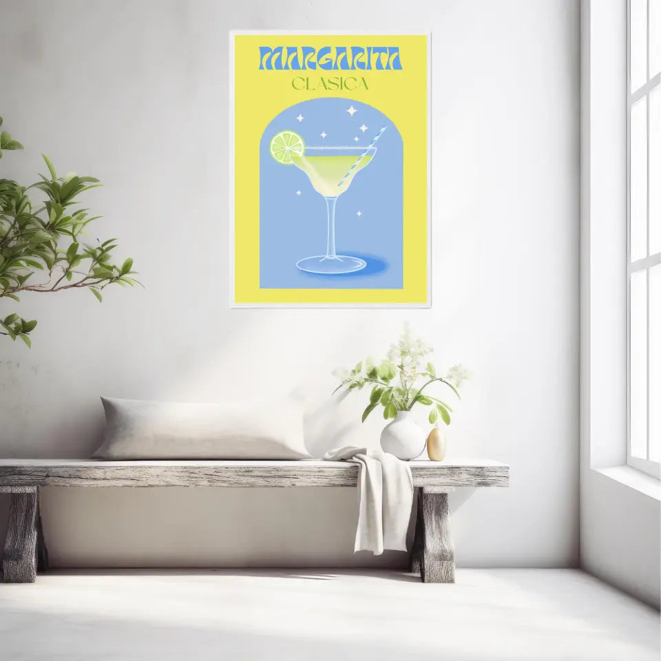 Affiche et Tableau Moderne Cocktail Margarita Clasica
