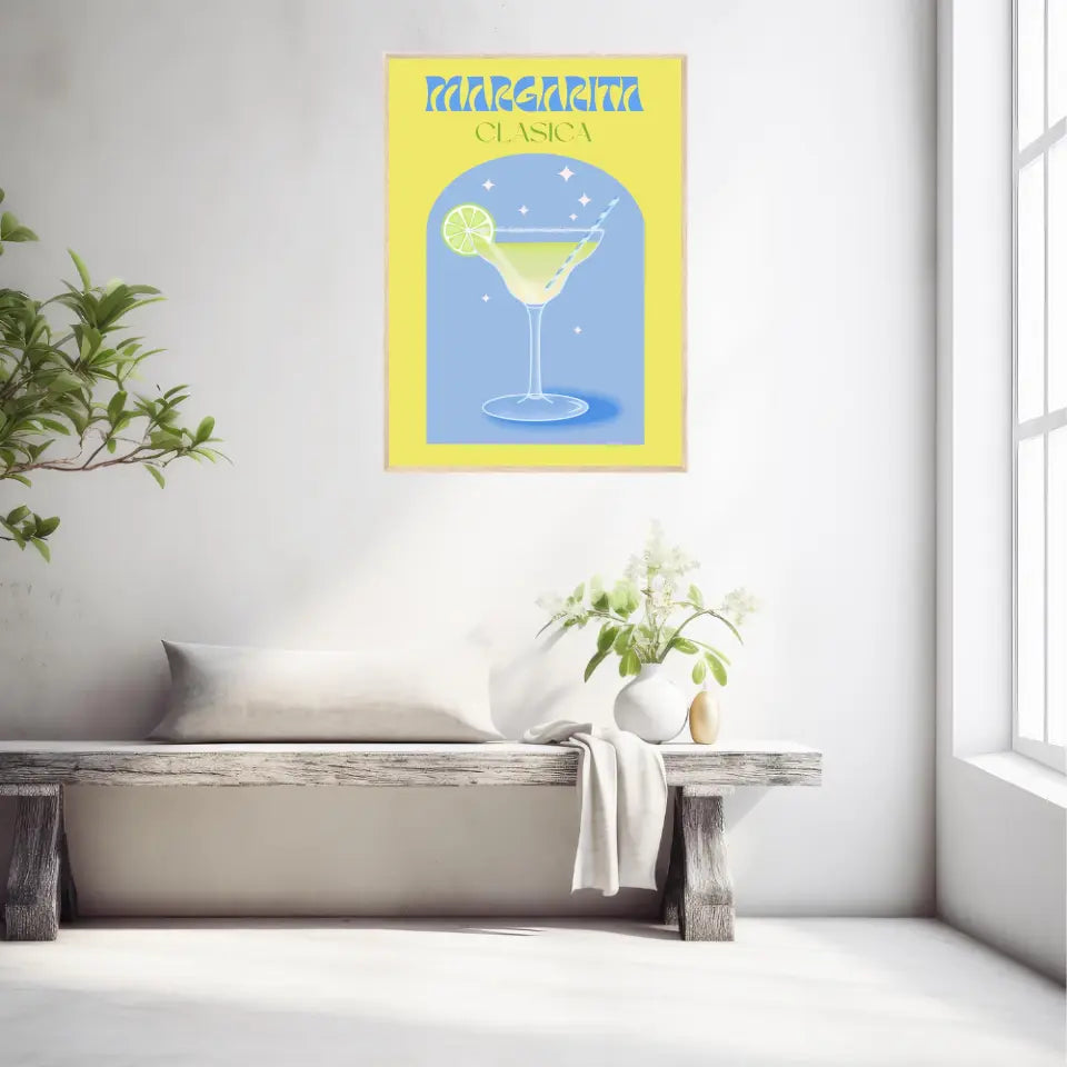 Affiche et Tableau Moderne Cocktail Margarita Clasica