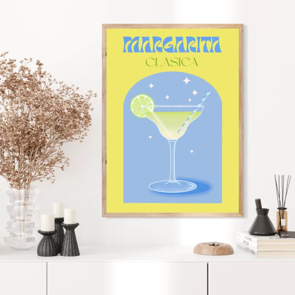 Affiche et Tableau Moderne Cocktail Margarita Clasica