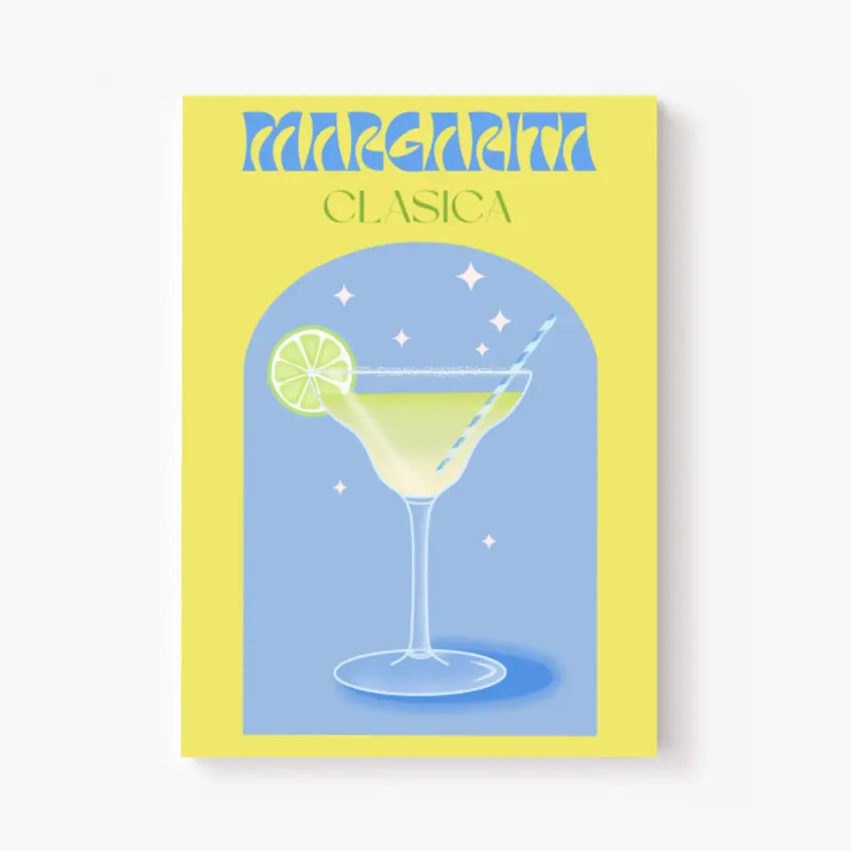 Affiche et Tableau Moderne Cocktail Margarita Clasica