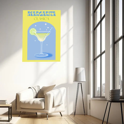 Affiche et Tableau Moderne Cocktail Margarita Clasica