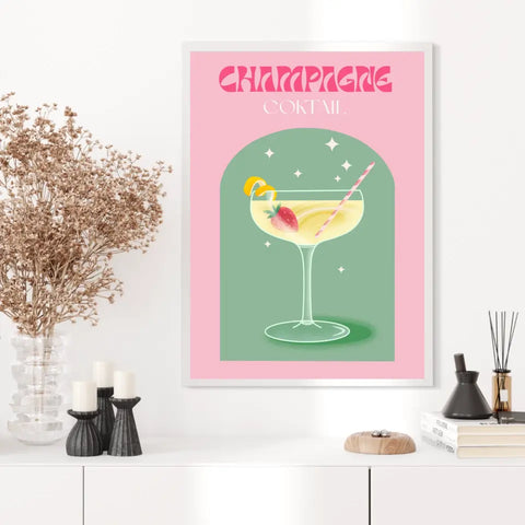 Affiche et Tableau Moderne Cocktail Champagne