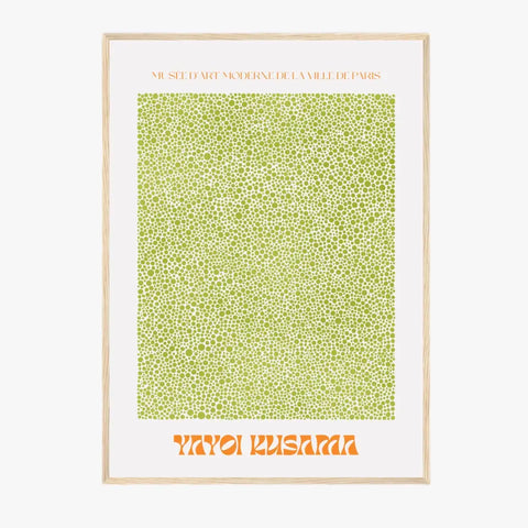 Affiche et Tableau Moderne Yayoi Kusama Points verts